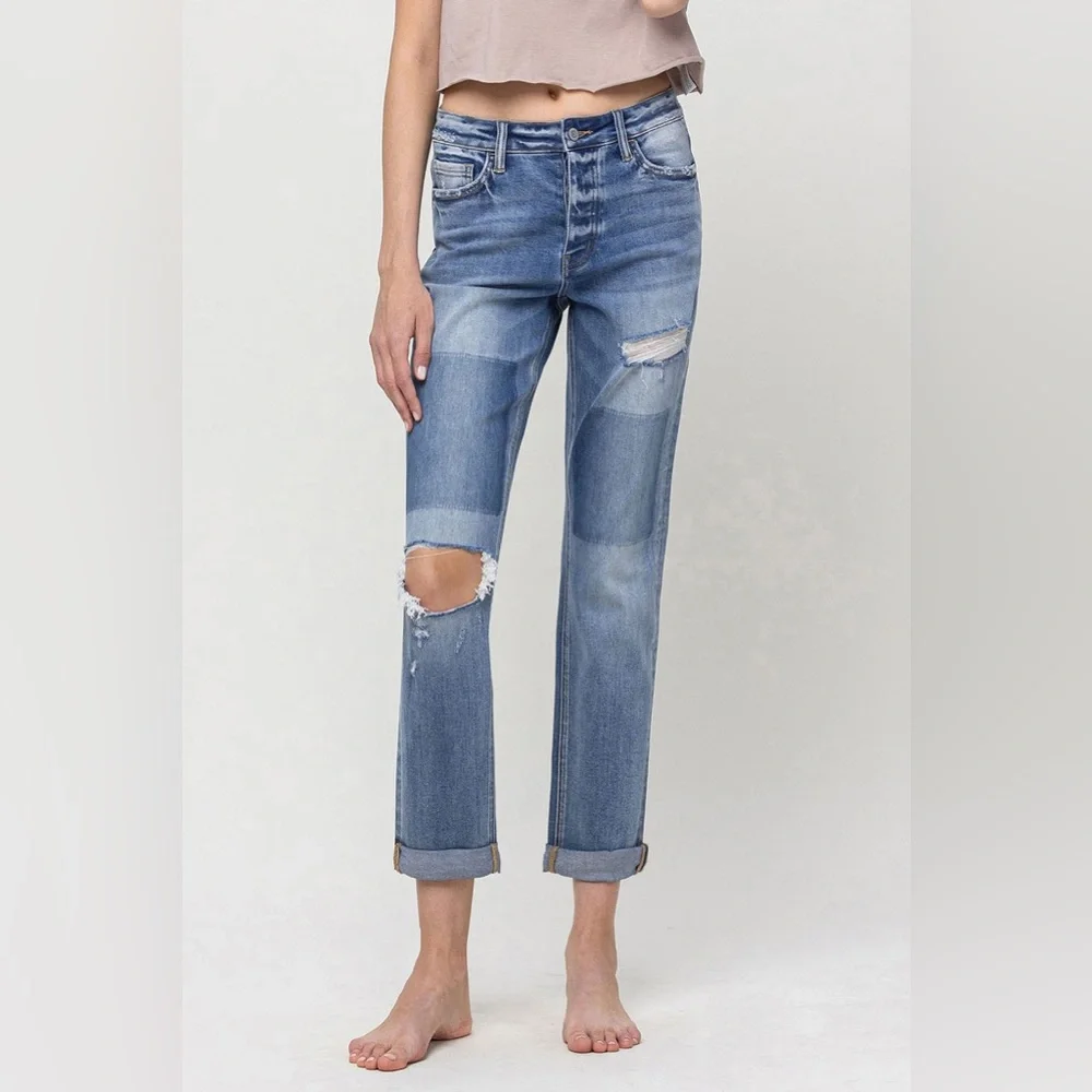 VERVET BY FLYING MONKEY SKEETER BOYFRIEND JEAN ❤️NEW COLLECTION IN STORES❤️ - Picture 2 of 4